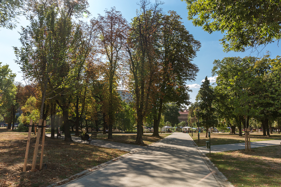 Park Manjež - Mesto gde su špacirali konjički oficiri i ljubičice